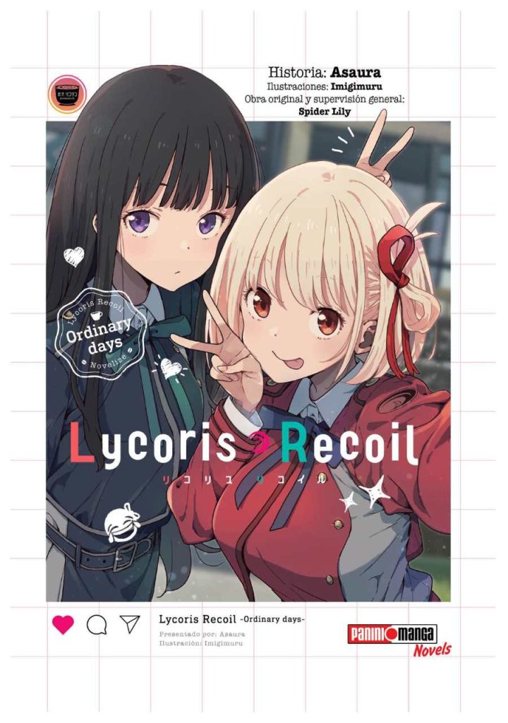 Lycoris Recoil Novela 01 - Panini Argentina