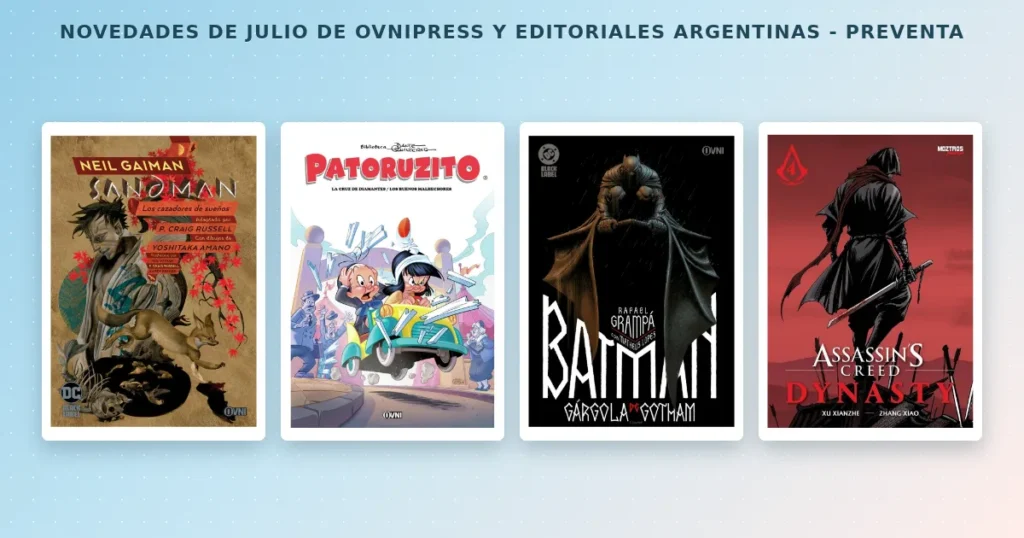 Novedades de julio de Ovnipress disponibles para preventa