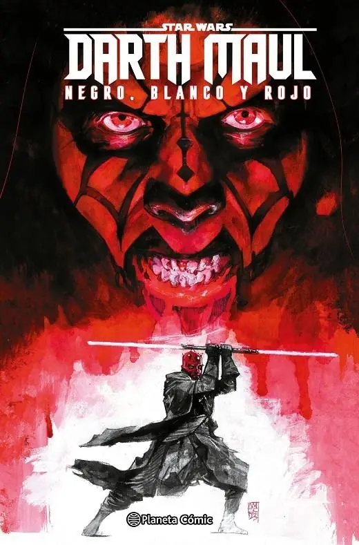 Star Wars Darth Maul Blanco, Negro y Rojo – Planeta Comic Espana
