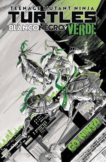 Teenage Mutant Ninja Turtles, Blanco, Negro y Verde – Moztros Espana