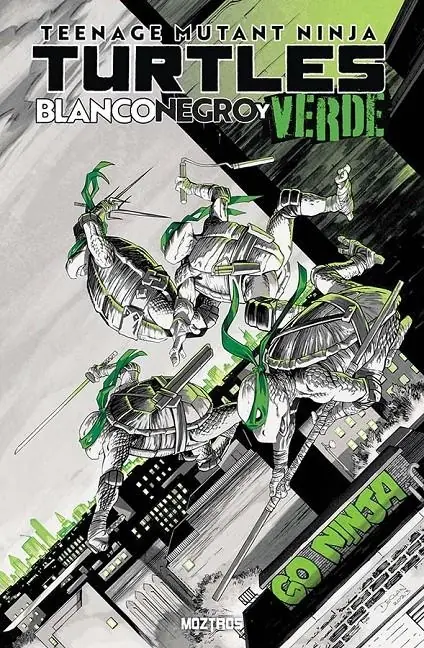 Teenage Mutant Ninja Turtles, Blanco, Negro y Verde – Moztros Espana