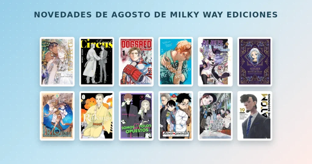 Novedades de agosto de Milky Way Ediciones disponibles para preventa