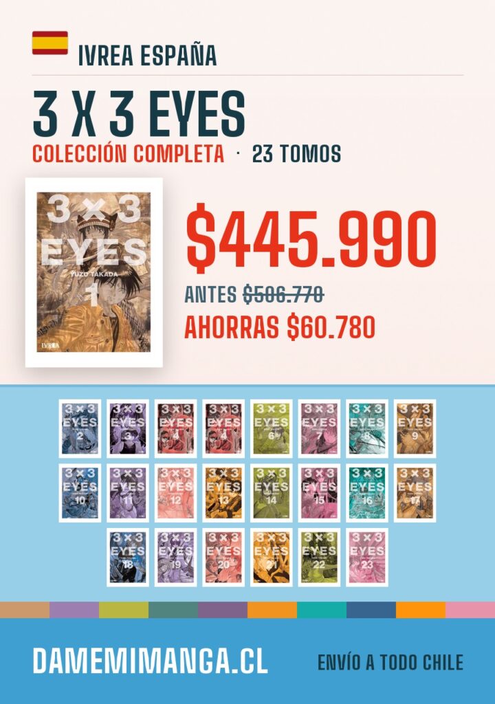 3 X 3 Eyes Colección Completa (23 tomos) – Ivrea España