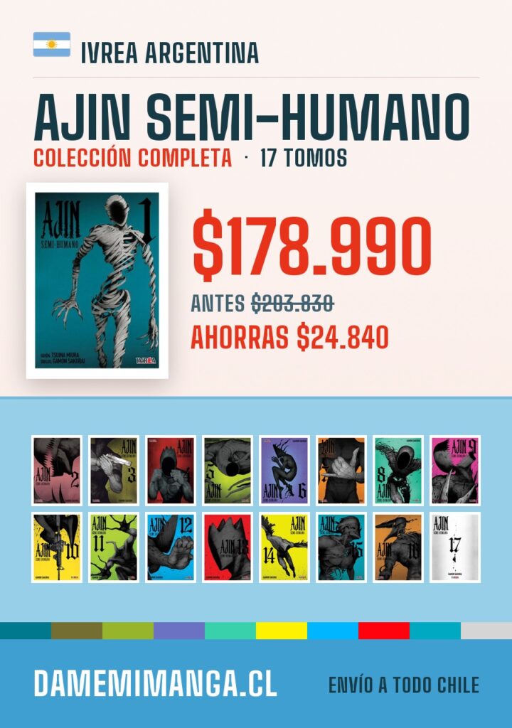 Ajin Semi-Humano Colección Completa (17 tomos) – Ivrea Argentina
