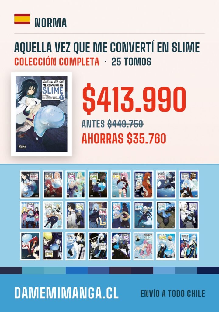 Aquella vez que me convertí en slime Colección Completa (25 tomos) – Norma