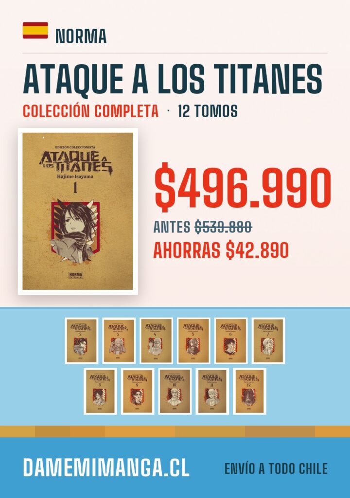 Ataque a los titanes Colección Completa (12 tomos) – Norma
