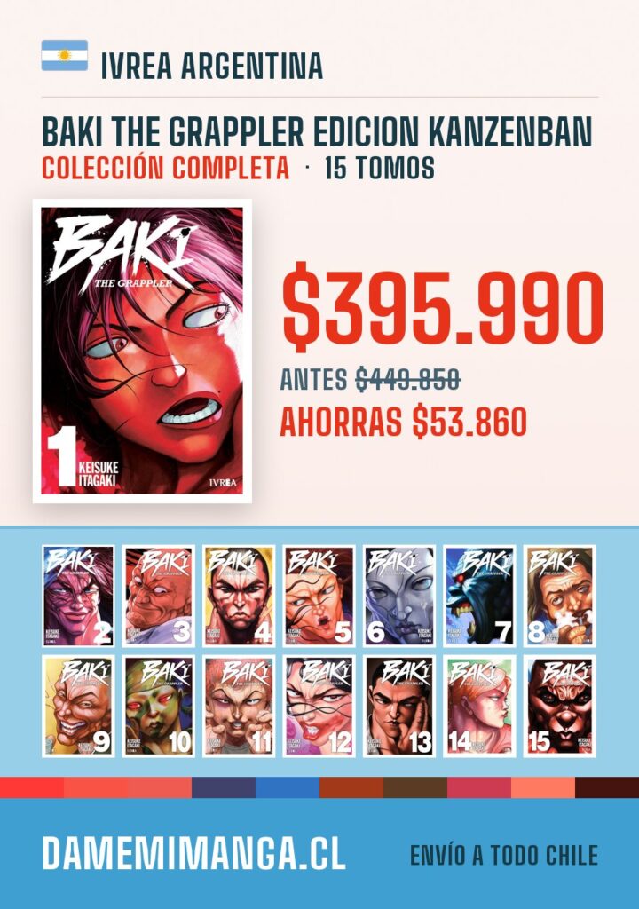 Baki The Grappler Edicion Kanzenban Colección Completa (15 tomos) – Ivrea Argentina