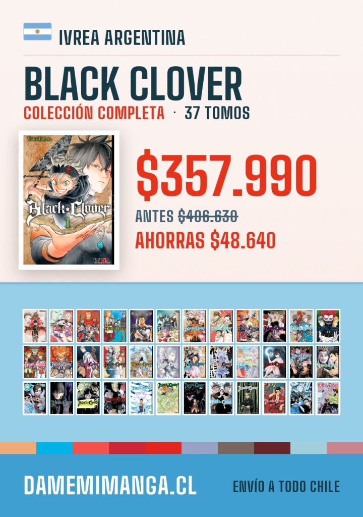 Black Clover Colección Completa (37 tomos) – Ivrea Argentina