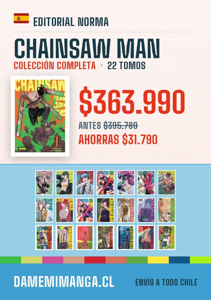 Chainsaw Man Colección Completa (22 tomos) – Editorial Norma