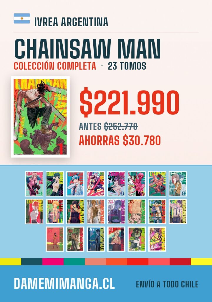 Chainsaw Man Colección Completa (23 tomos) – Ivrea Argentina