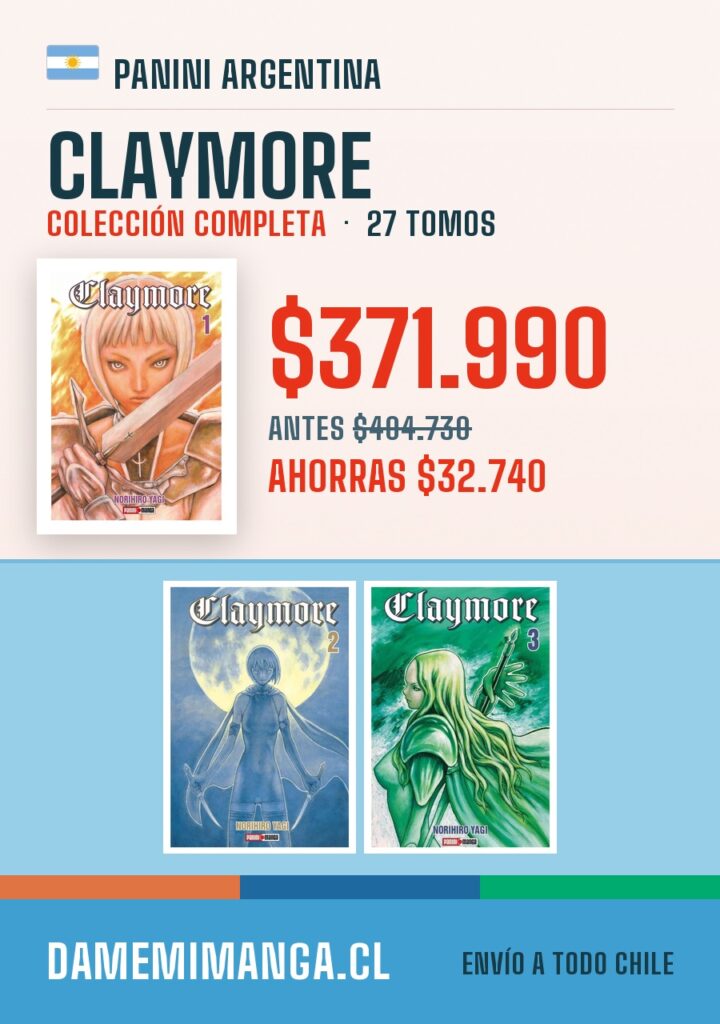 Claymore Colección Completa (27 tomos) – Panini Argentina
