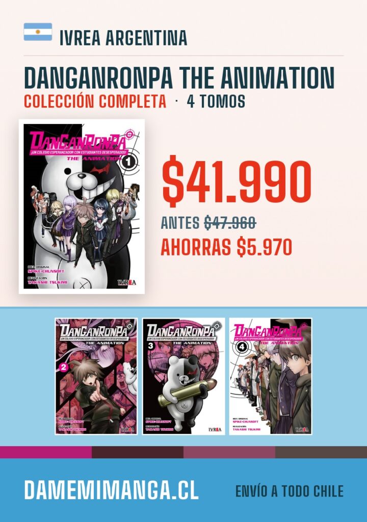 Danganronpa The Animation Colección Completa (4 tomos) – Ivrea Argentina