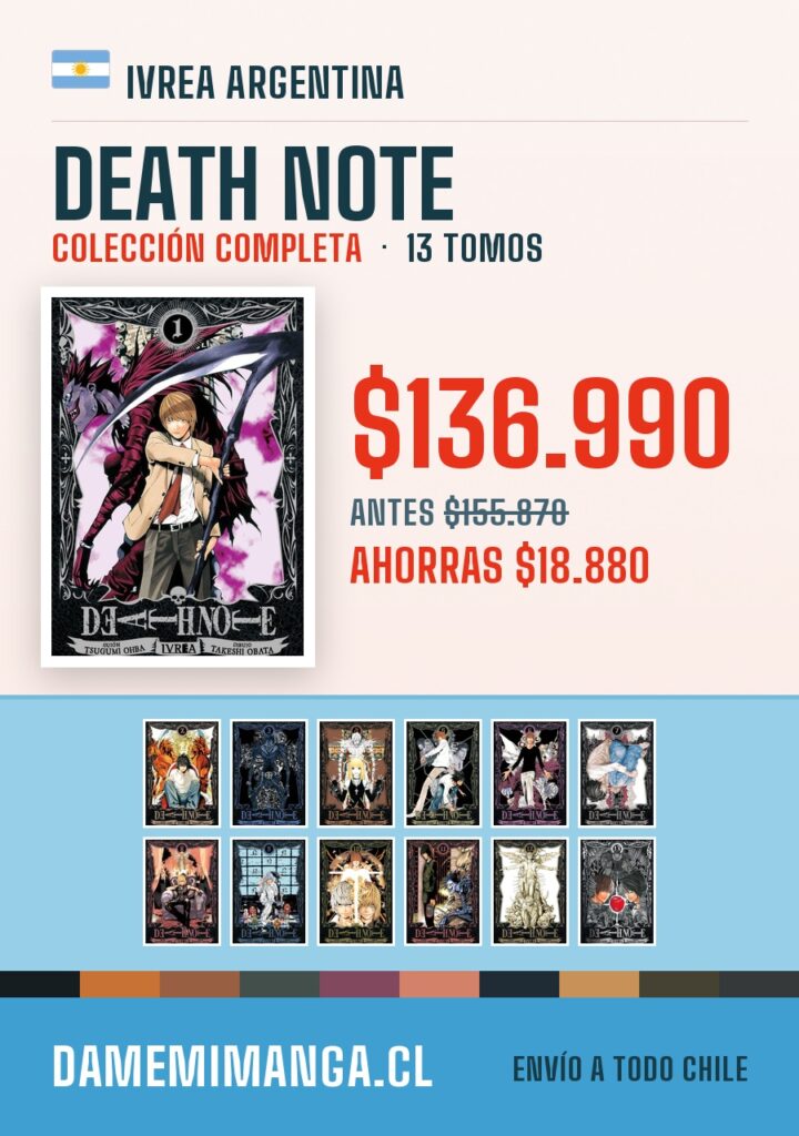 Death Note Colección Completa (13 tomos) – Ivrea Argentina