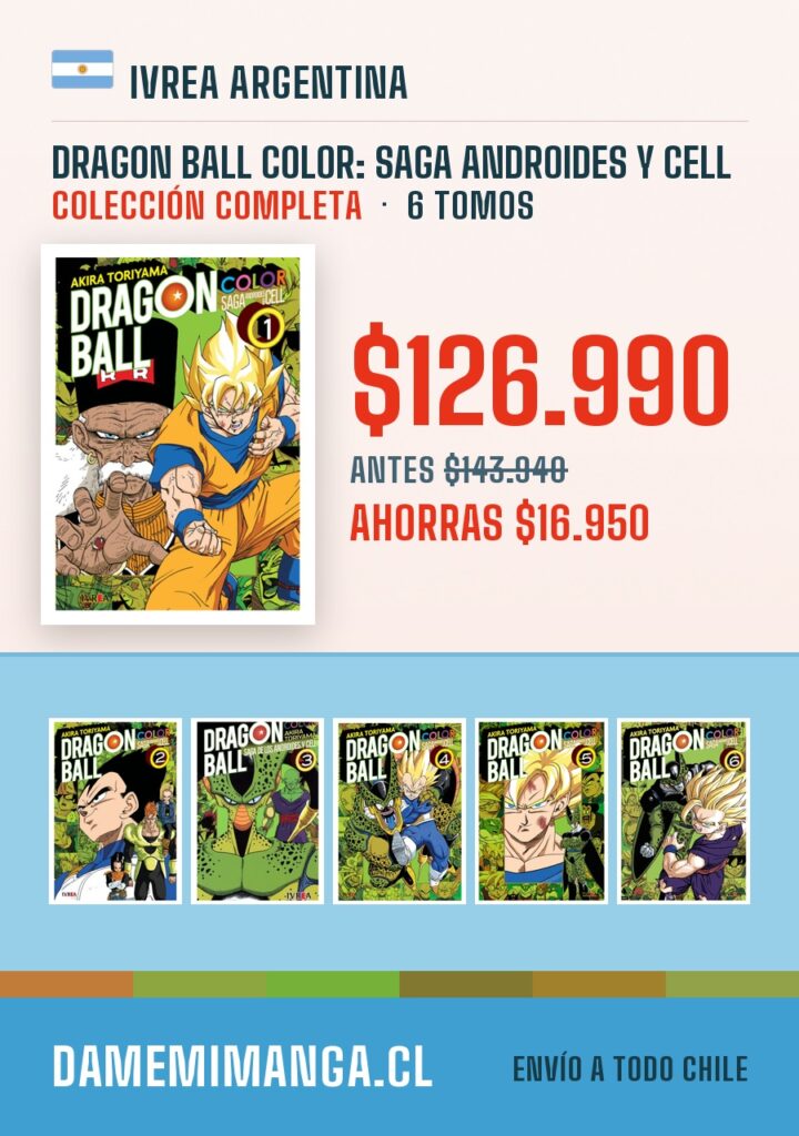 Dragon Ball Color: Saga Androides y Cell Colección Completa (6 tomos) – Ivrea Argentina