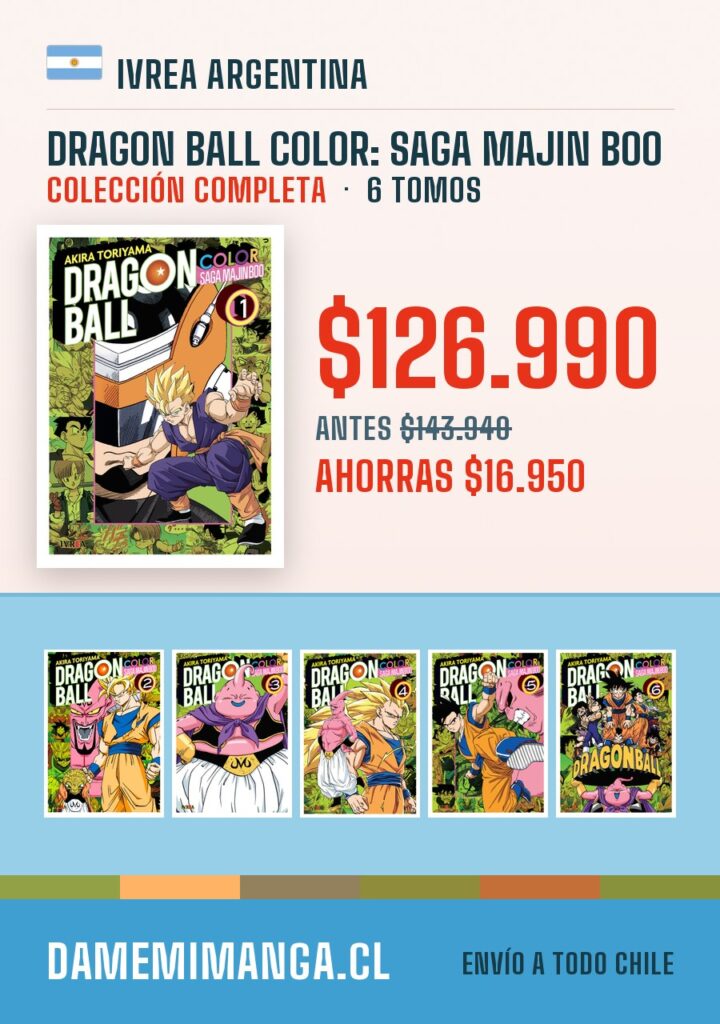 Dragon Ball Color: Saga Majin Boo Colección Completa (6 tomos) – Ivrea Argentina