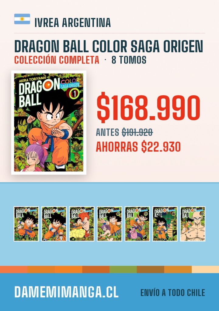 Dragon Ball Color Saga Origen Colección Completa (8 tomos) – Ivrea Argentina