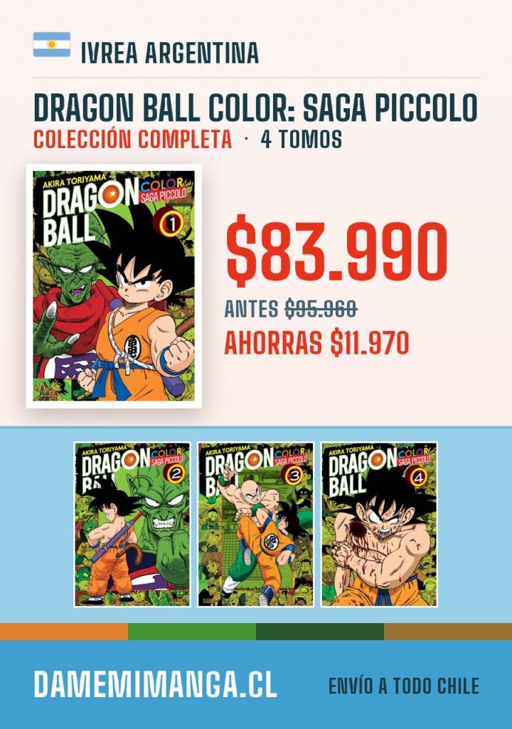 Dragon Ball Color: Saga Piccolo Colección Completa (4 tomos) – Ivrea Argentina