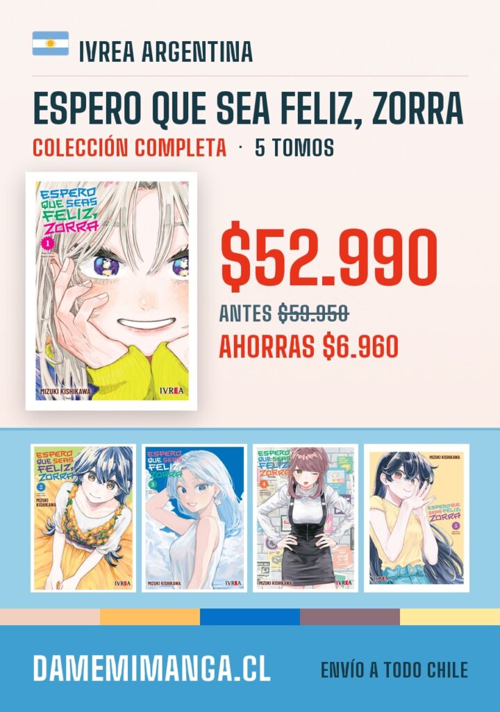 Espero que sea feliz, zorra Colección Completa (5 tomos) – Ivrea Argentina