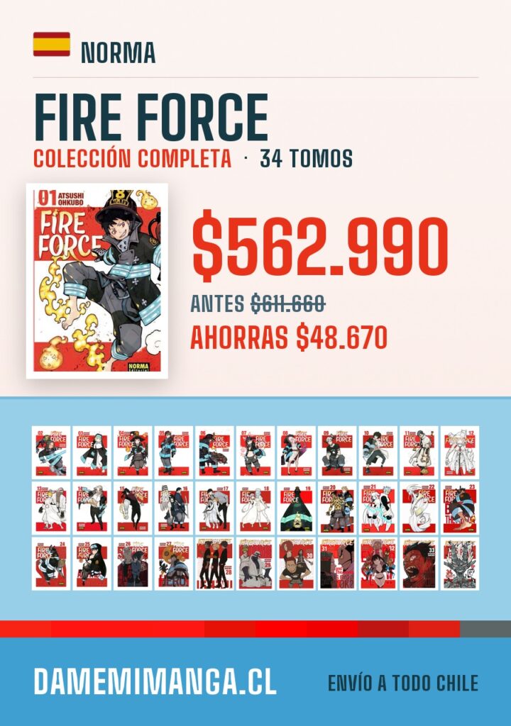 Fire Force Colección Completa (34 tomos) – Norma