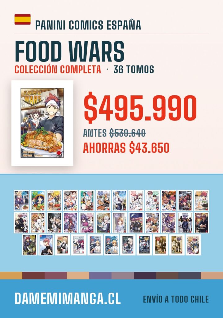 Food Wars Colección Completa (36 tomos) – Panini Comics España