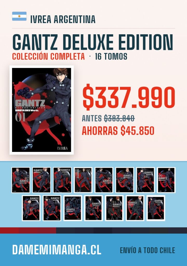 Gantz Deluxe Edition Colección Completa (16 tomos) – Ivrea Argentina