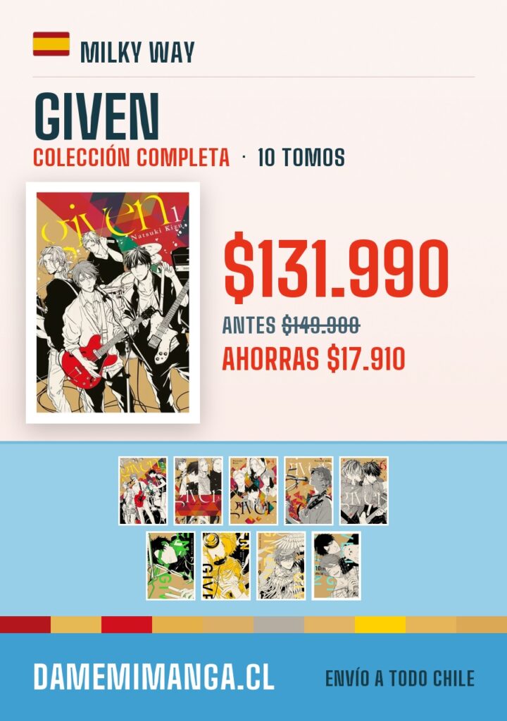 Given Colección Completa (10 tomos) – Milky Way