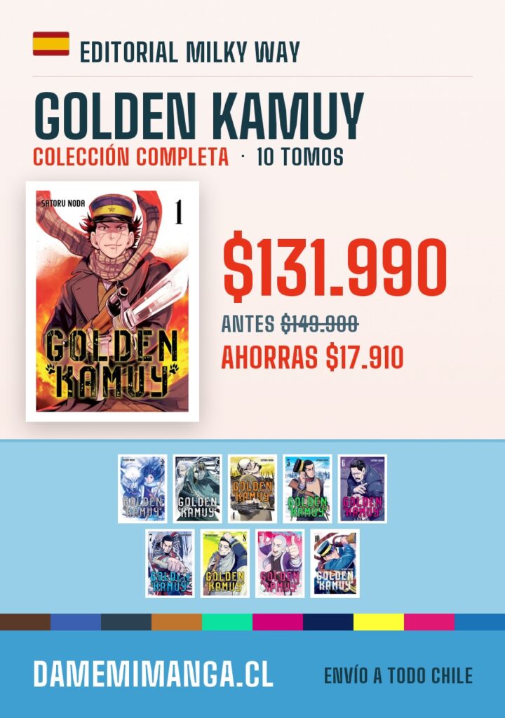 Golden Kamuy Colección Completa (10 tomos) – Editorial Milky Way