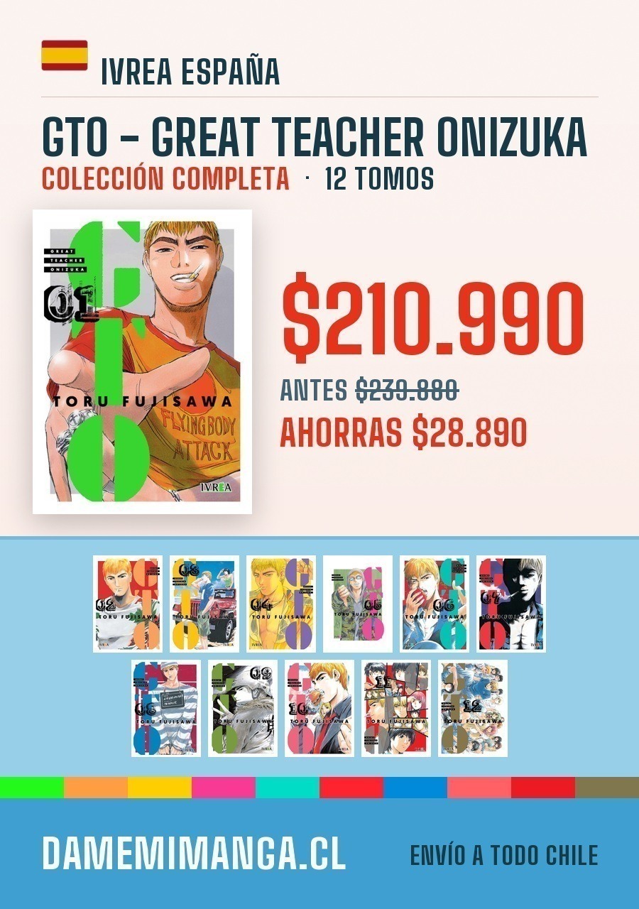 Gto - Great Teacher Onizuka Colección Completa (12 tomos) – Ivrea España