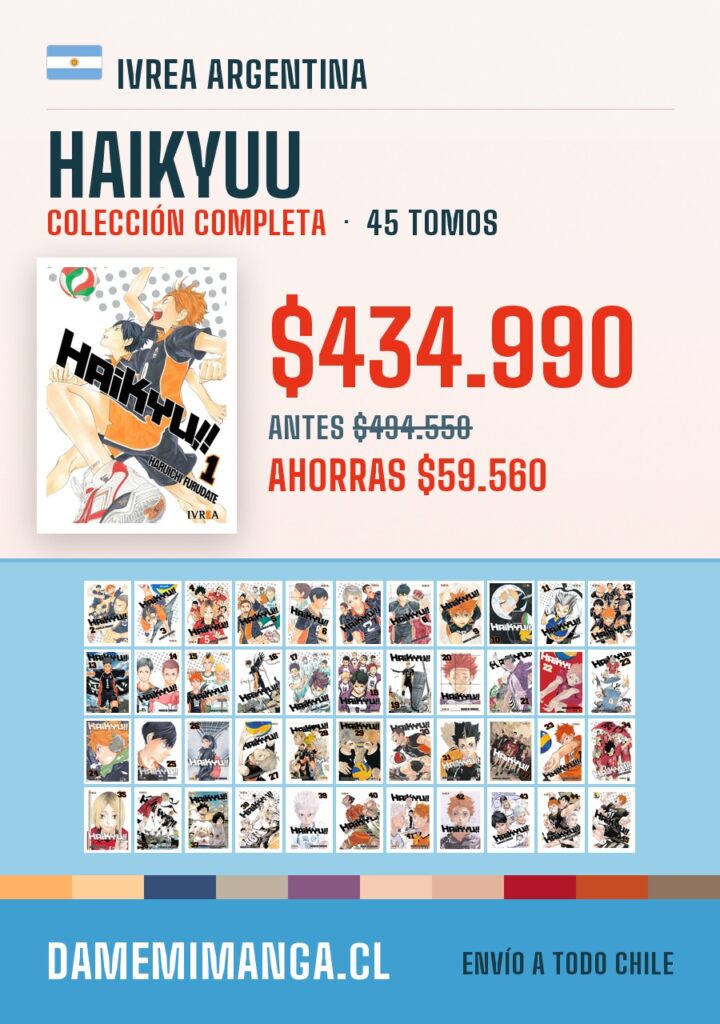 Haikyuu Colección Completa (45 tomos) – Ivrea Argentina