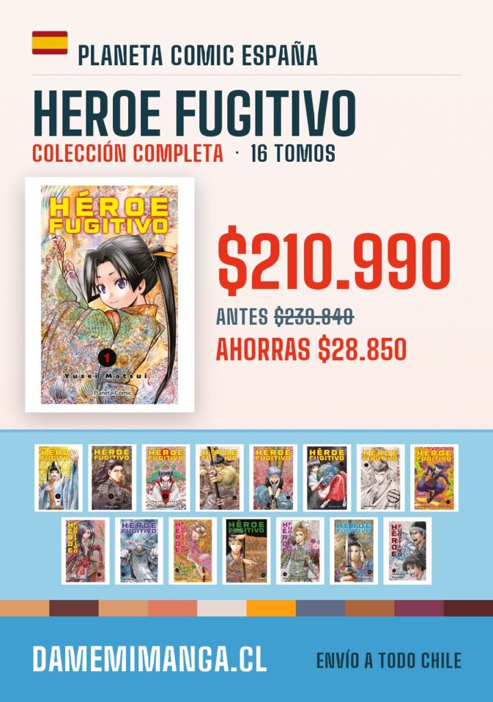 Heroe Fugitivo Colección Completa (16 tomos) – Planeta Comic España