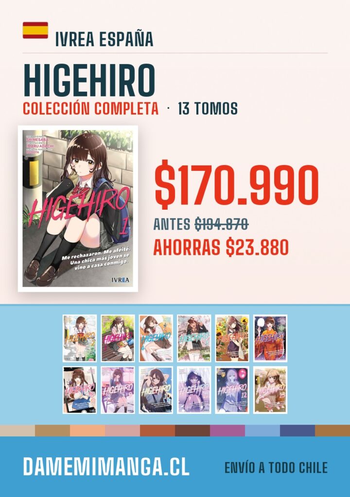 Higehiro Colección Completa (13 tomos) – Ivrea España