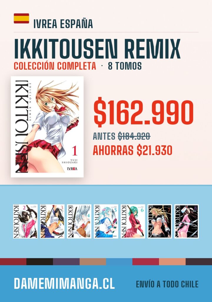 Ikkitousen Remix Colección Completa (8 tomos) – Ivrea España