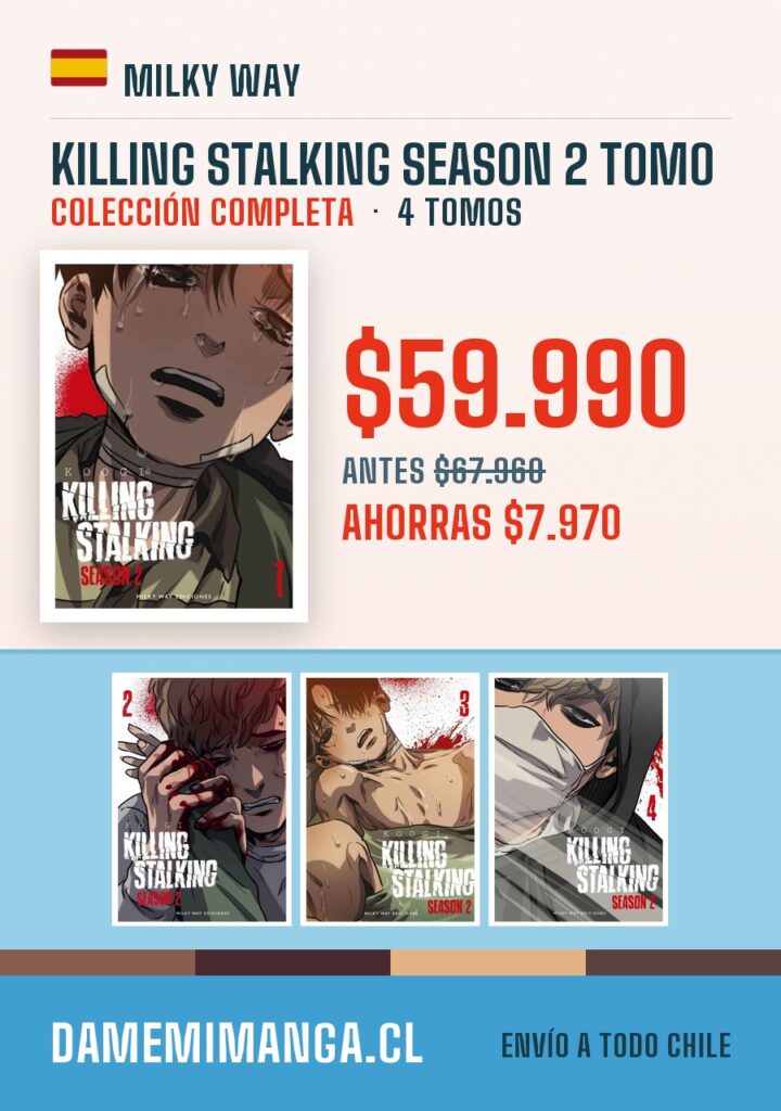 Killing Stalking Season 2 Tomo Colección Completa (4 tomos) – Milky Way