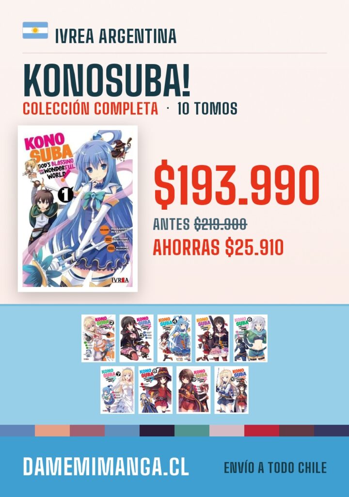Konosuba! Colección Completa (10 tomos) – Ivrea Argentina