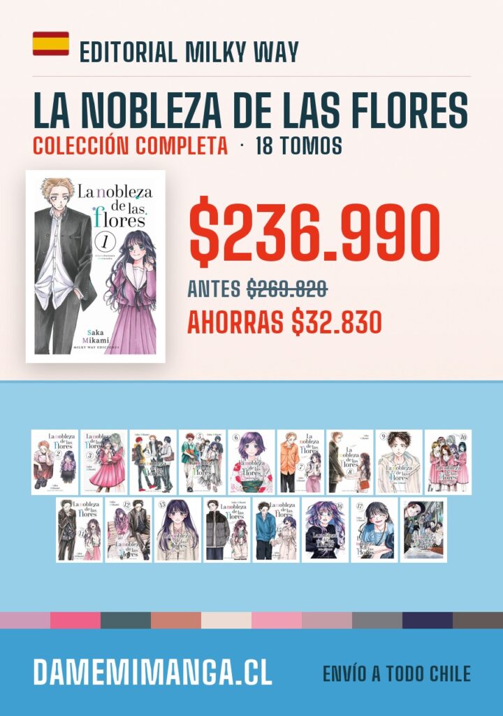 La nobleza de las flores Colección Completa (18 tomos) – Editorial Milky Way