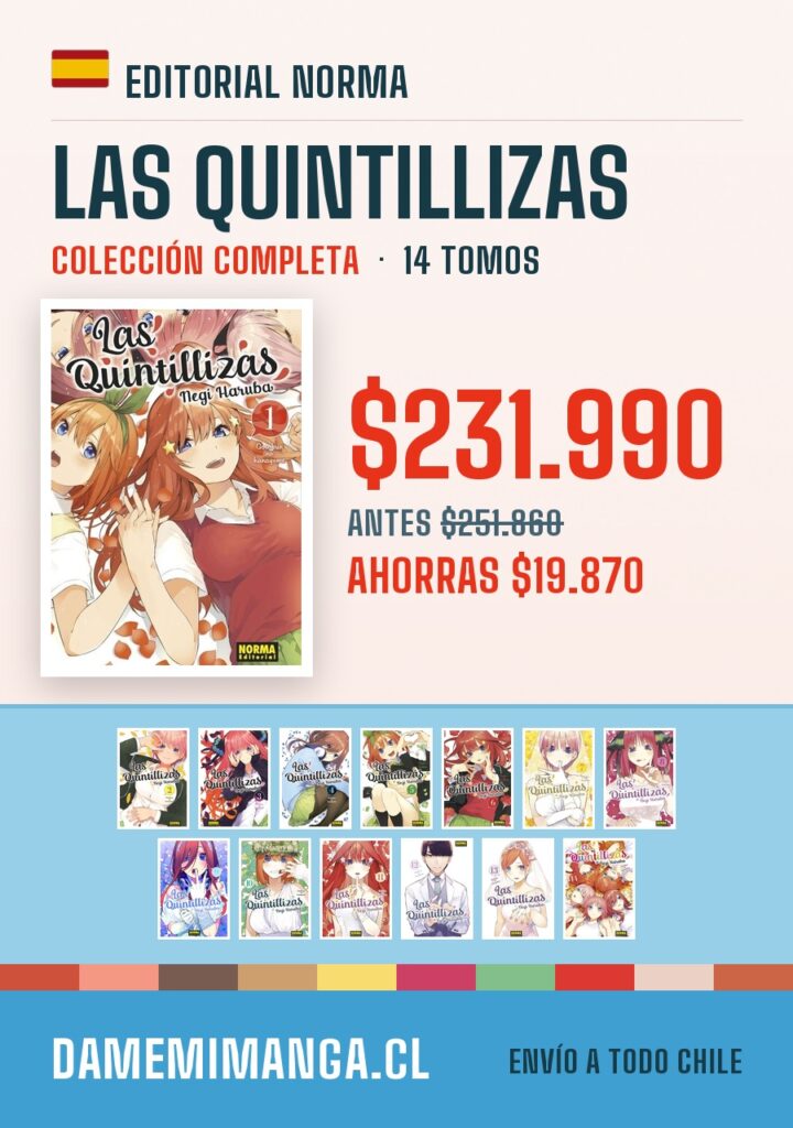 Las Quintillizas Colección Completa (14 tomos) – Editorial Norma