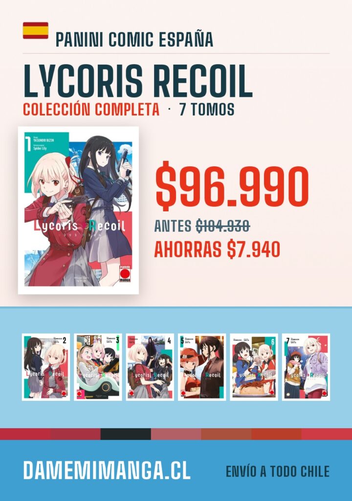 Lycoris Recoil Colección Completa (7 tomos) – Panini Comic España