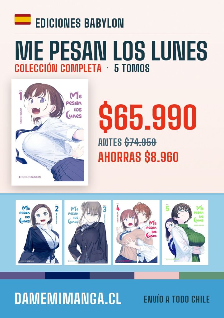 Me pesan los lunes Colección Completa (5 tomos) – Ediciones Babylon