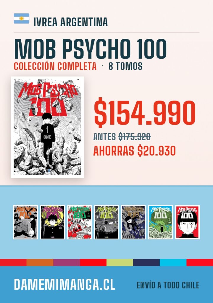Mob Psycho 100 Colección Completa (8 tomos) – Ivrea Argentina
