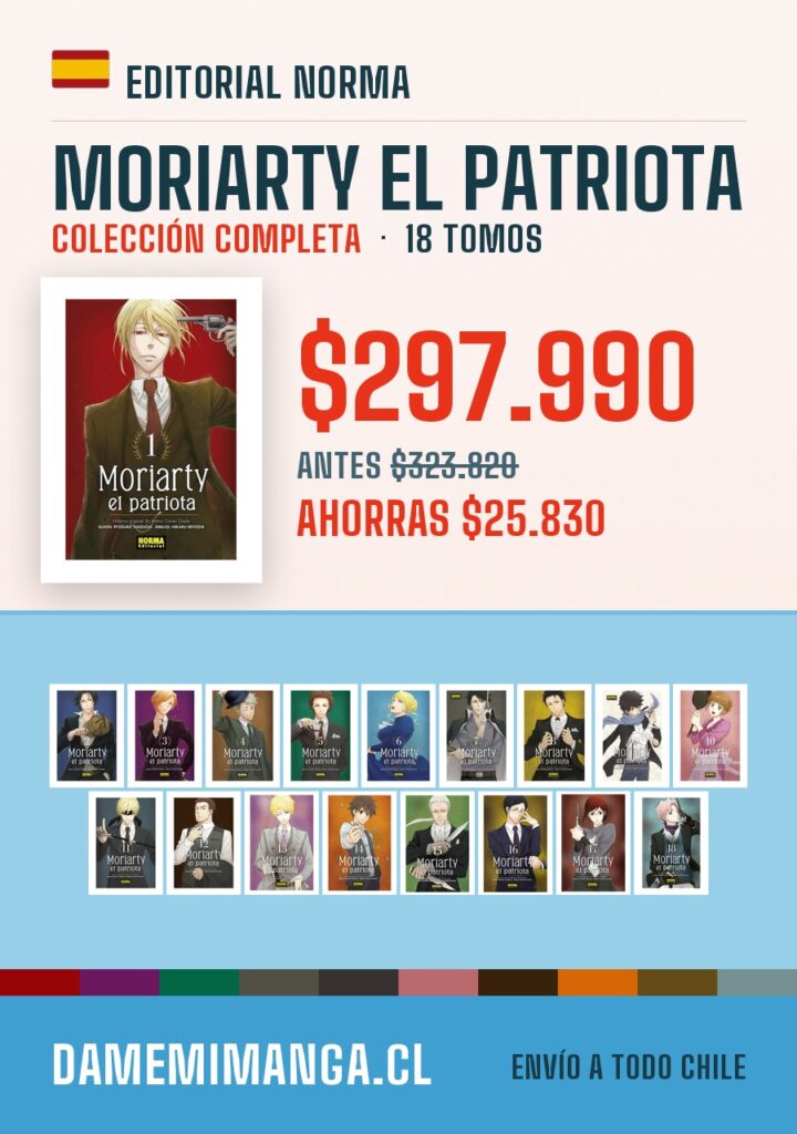 Moriarty el Patriota Colección Completa (18 tomos) – Editorial Norma
