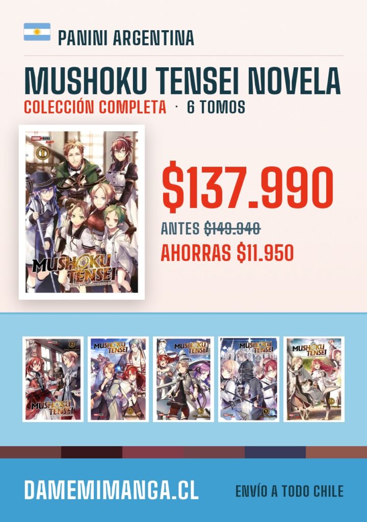Mushoku Tensei Novela Colección Completa (6 tomos) – Panini Argentina