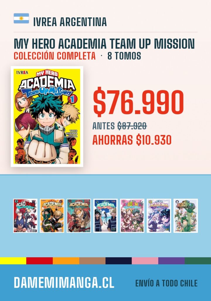 My Hero Academia Team Up Mission Colección Completa (8 tomos) – Ivrea Argentina