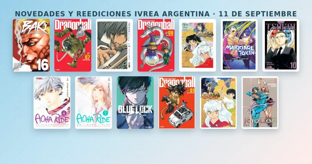 Novedades y reediciones Ivrea Argentina — 11 de septiembre