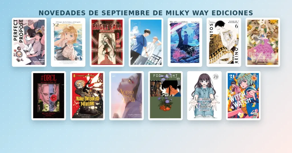 Novedades de septiembre de Milky Way Ediciones disponibles para preventa