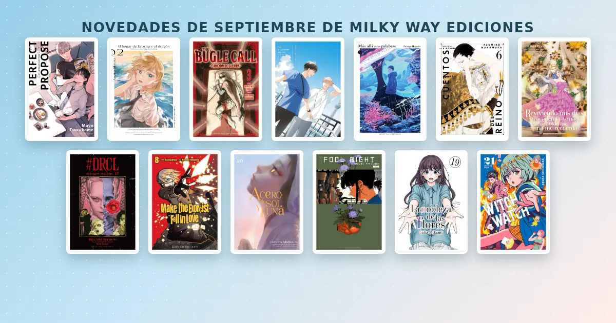 Novedades de septiembre de Milky Way Ediciones disponibles para preventa