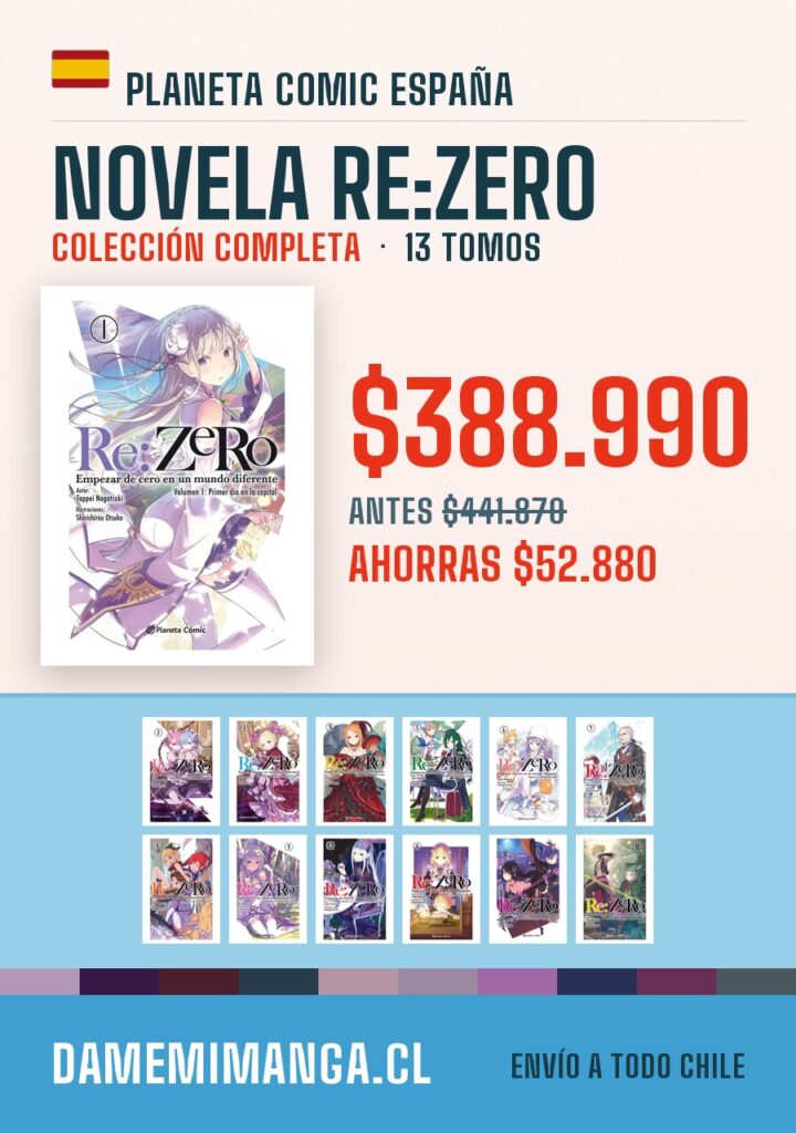 Novela Re:Zero Colección Completa (13 tomos) – Planeta Comic España