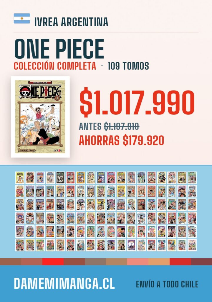 One Piece Colección Completa (109 tomos) – Ivrea Argentina