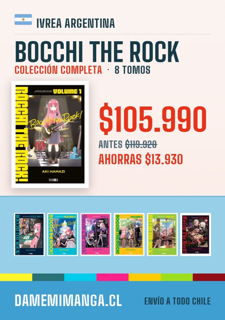 Bocchi the Rock Colección Completa (8 tomos) – Ivrea Argentina