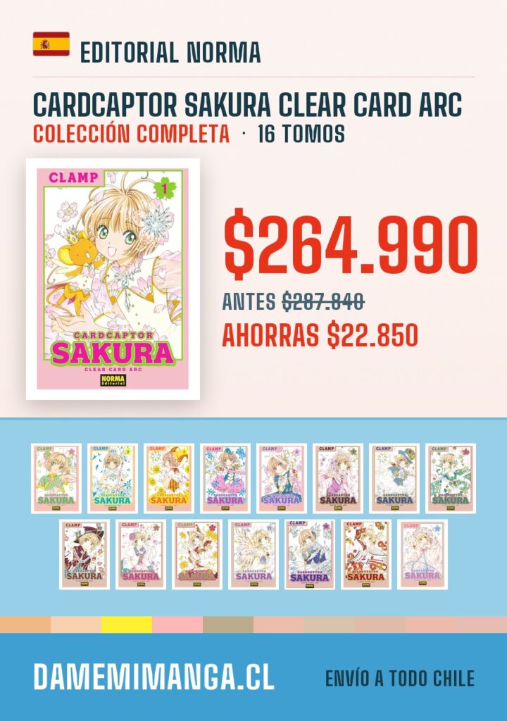 Cardcaptor Sakura Clear Card Arc Colección Completa (16 tomos) – Editorial Norma