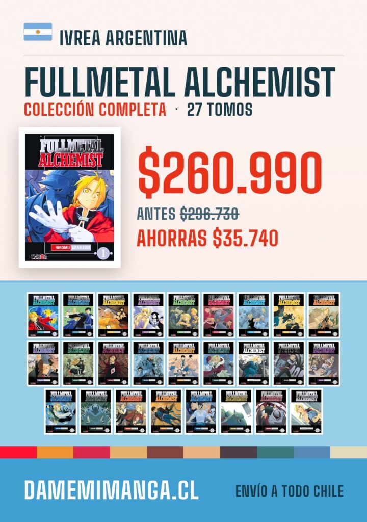 Fullmetal Alchemist Colección Completa (27 tomos) – Ivrea Argentina